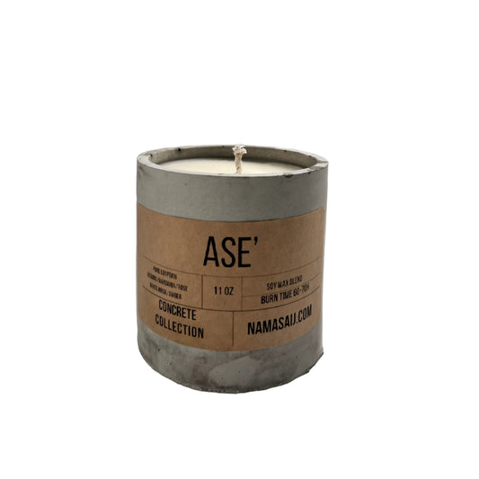 Ase’ Concrete Candle Jar